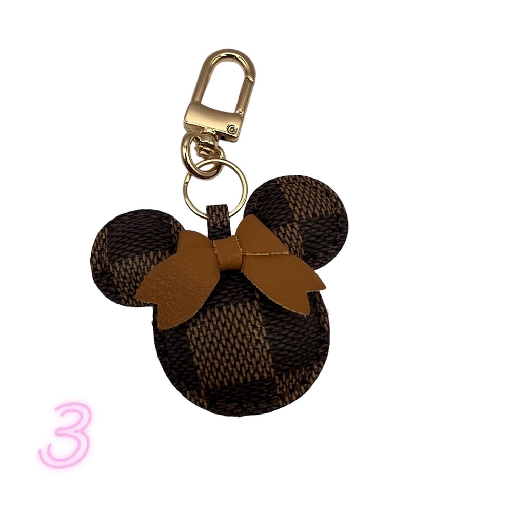 NEW Monogram Mouse Keychain Bag Charm - Picture 8 of 16
